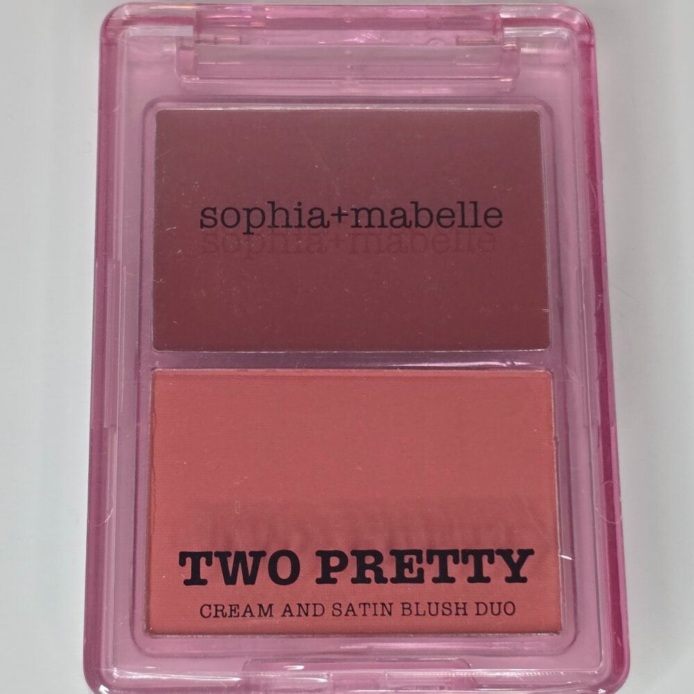 Sophia + Mabelle Two Pretty Cream And Satin Blush Duo In Strawberry Sorbet